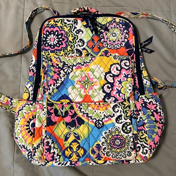 Vera Bradley Rio pattern backpack - Picture 1 of 12